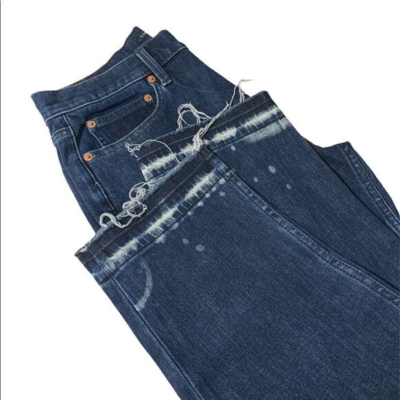 🆕 lucky brand relaxed taper bleach jeans - Picture 2 of 10